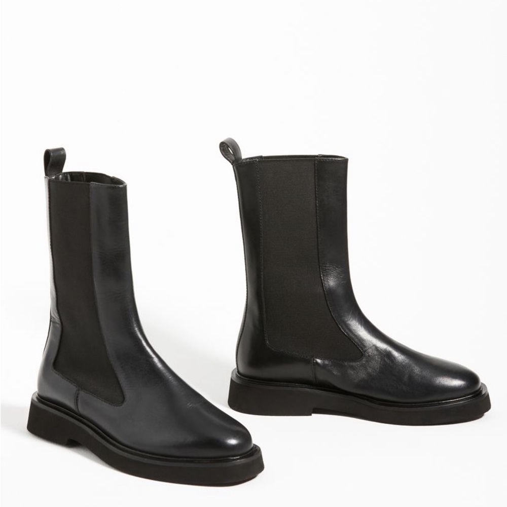 Anthropologie Pilcro Black Leather Chelsea Boot NEW IN BOX
